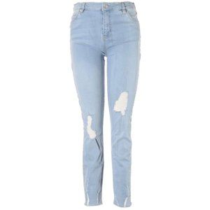 Free People Light Wash Mid Rise Skinny Jeans